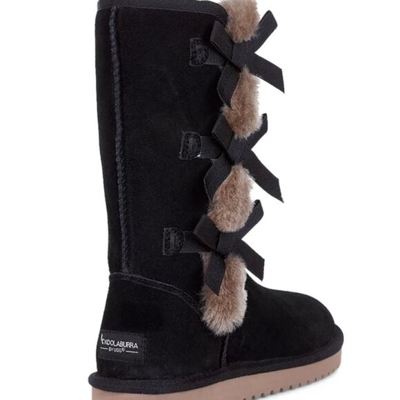 Koolaburra By Ugg Victoria Tall Boots- Black - Picture 4 of 12